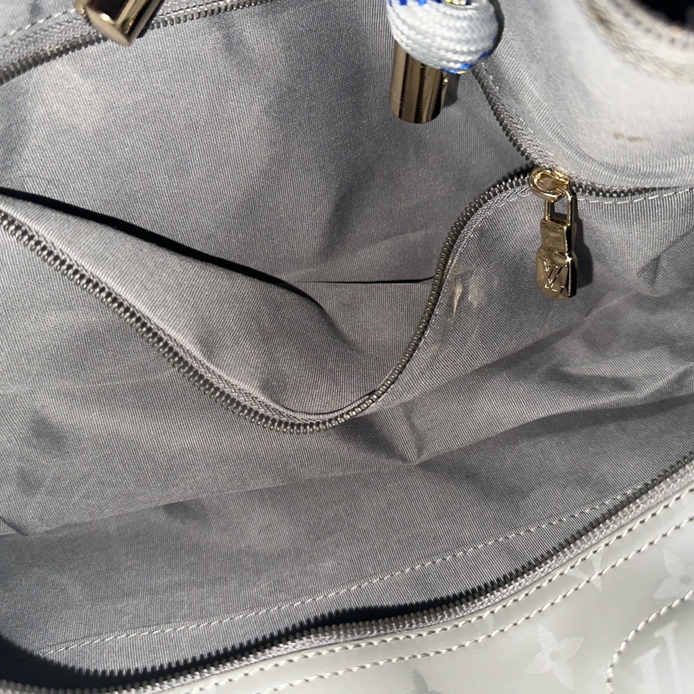 Louis Vuitton monogram titanium keepall bandouliere 50 in excellent condition